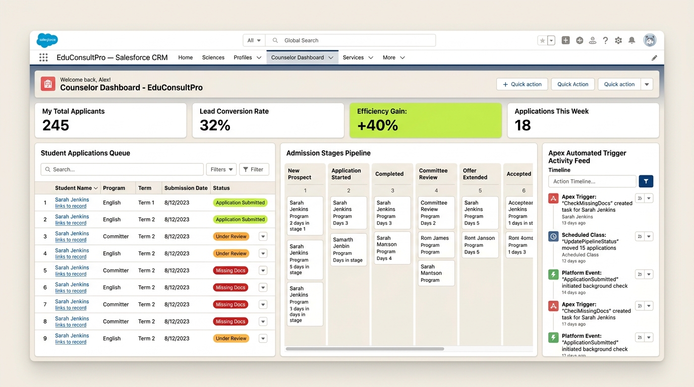EduConsultPro Salesforce CRM